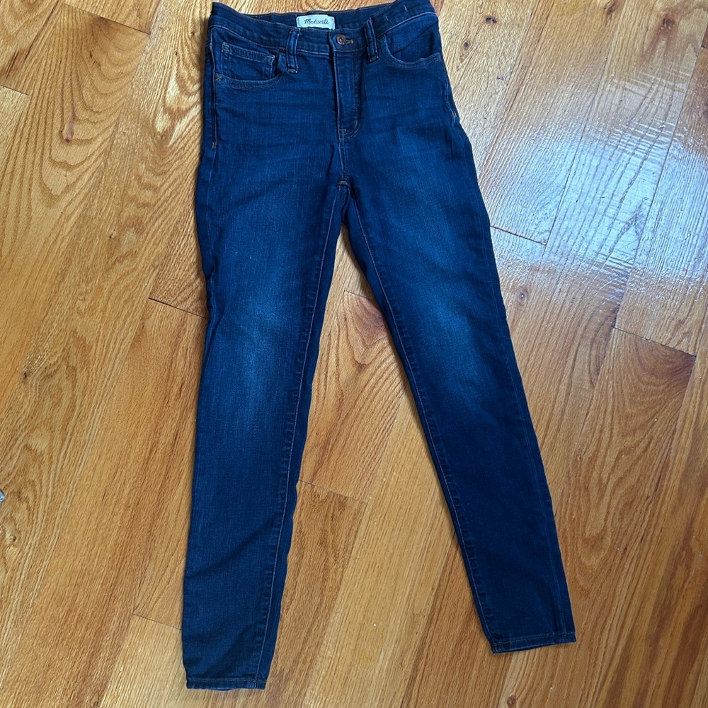 Madewell Blue Skinny Jeans High-Rise Stretch